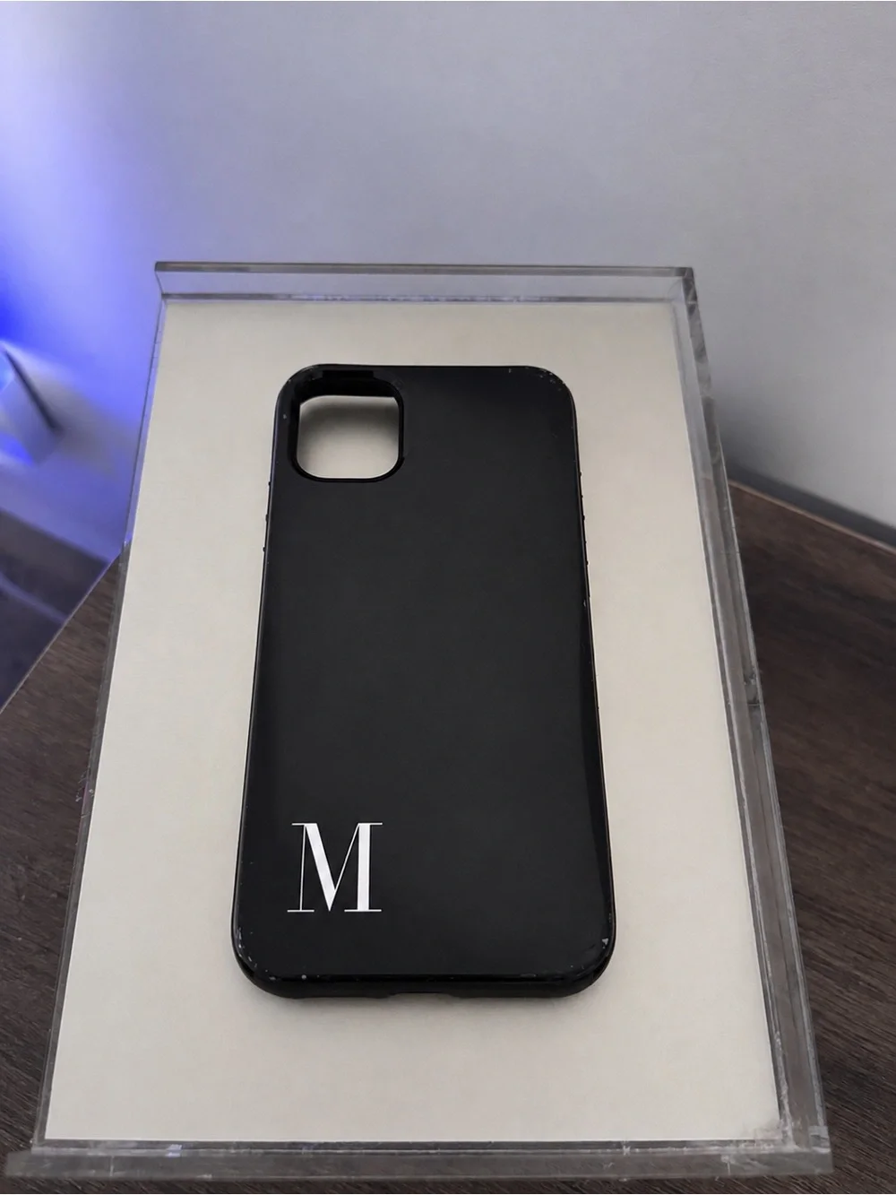 Society6 “M” Initial Phone Card Case / iPhone 11